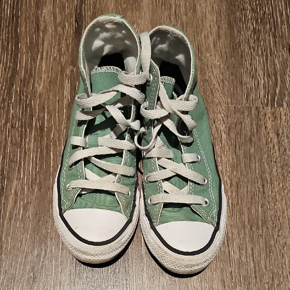 Converse Green and White Sneakers